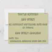 Dilophosaurus Dinosaur Kaart (Achterkant)