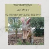 Dilophosaurus Dinosaur Kaart (Voorkant / Achterkant)