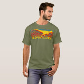 Dilophosaurus dinosaurus T Shirt  Herhaal (Voorkant volledig)