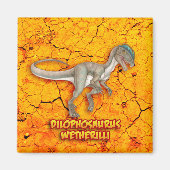 Dilophosaurus Magneet (Voorkant)