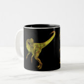 Dilophosaurus Tweekleurige Koffiemok (Voorkant links)