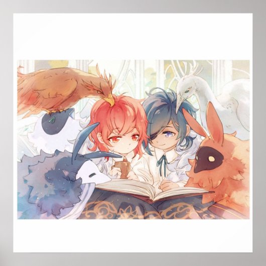 Diluc kaeya poster (Voorkant)