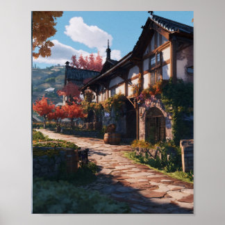 Diluc’s Winery: een realistische 4K-reis door de m Poster