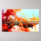 Diluc uit Genshin Impact Poster (Voorkant)