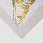 Dilute Calico Cat Waterverf Sketch Tissuepapier (Detail)