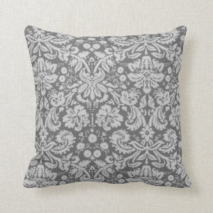 Dim Gray Damask Kussen
