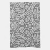 Dim Gray Damask Theedoek (Verticaal)