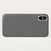 Dim Gray iPhone X Hoesje (Achterkant (horizontaal))