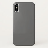 Dim Gray iPhone X Hoesje (Achterkant)