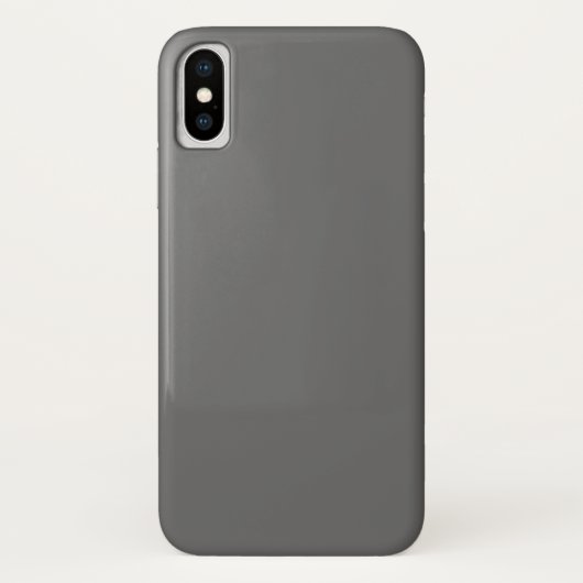 Dim Gray iPhone X Hoesje (Achterkant)