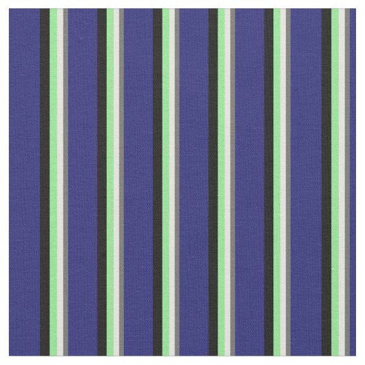 Dim Grey, Beige, Light Green, Black, Midnight Blue Stof (Close Up)