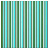 Dim Grey, Cyaan, Light Cyan & Dark Green Pattern Stof (Swatch)