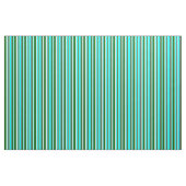 Dim Grey, Cyaan, Light Cyan & Dark Green Pattern Stof (Fat Quarter)