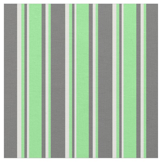 Dim Grey, Light Green en Light Cyan Pattern Stof (Close Up)
