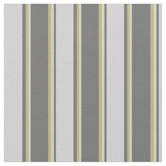 Dim Grey, Light Grey en Dark Khaki Stripes Stof (Close Up)