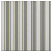 Dim Grey, Light Grey en Dark Khaki Stripes Stof (Swatch)