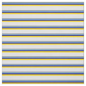 Dim Grey, Light Sky Blue, Blue, Yellow & Lavender Stof (Swatch)
