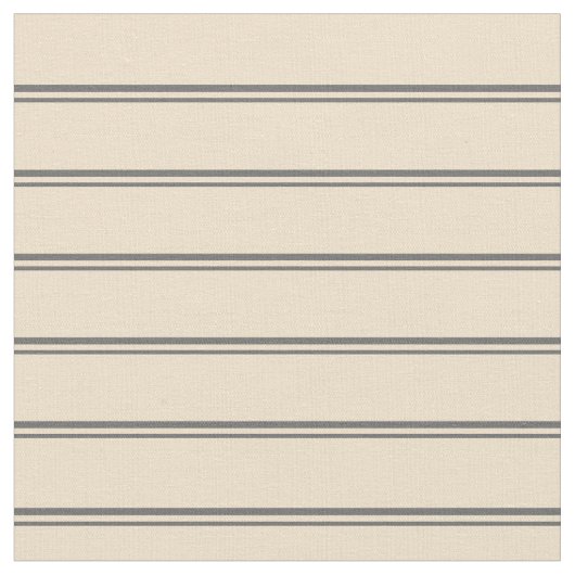 Dim Grey & Tan Stripes Patroon Stof (Close Up)
