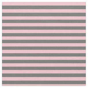 Dim grijs- en roze lijnen/strips-patroon stof