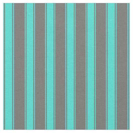 Dim grijs en Turquoise Stripes/Lines Pattern Stof (Close Up)
