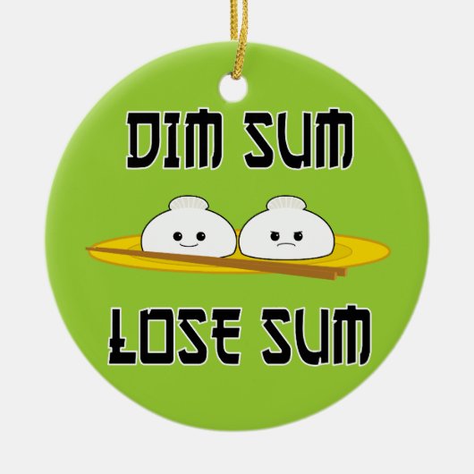 Dim Som Verlies Keramisch Ornament (Voorkant)