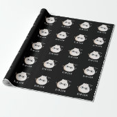 Dim-sum Funny Dimsum Wiskunde Pun Dark BG Cadeaupapier (Uitgerold)