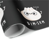 Dim-sum Funny Dimsum Wiskunde Pun Dark BG Cadeaupapier (Rol Hoek)