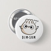 Dim-sum Funny Dimsum Wiskunde Pun Ronde Button 5,7 Cm (Voorkant /achterkant)