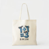 Dim Sum Funny Wiskunde Food Pun Tote Bag (Voorkant)