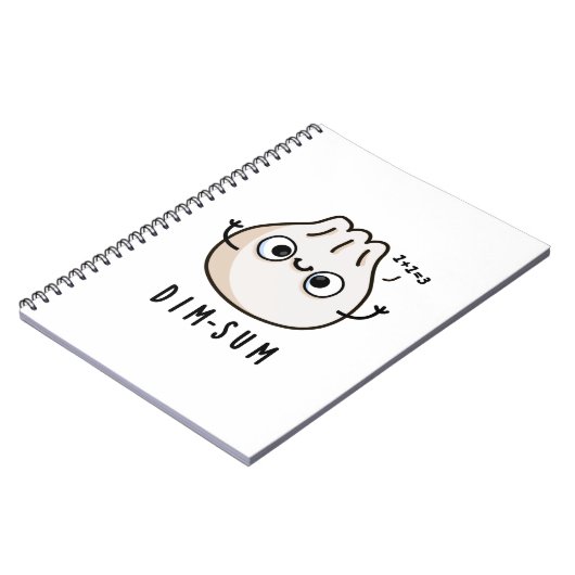 Dim-sum Grappige Dimsum Wiskunde Grappen  Notitieboek (Linkerzijde)