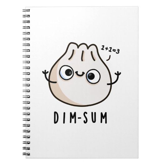 Dim-sum Grappige Dimsum Wiskunde Grappenmakerij Notitieboek (Voorkant)