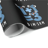 Dim Sum Grappige Wiskunde Voedsel Pun Donker BG Cadeaupapier (Rol Hoek)