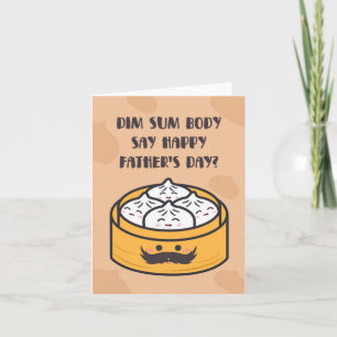 Dim Sum Lichaam Puns Vaderdag Kaart