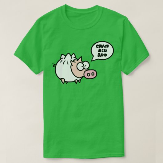 Dim Sum Pig Char Siu Bao T-shirt (Design voorkant)