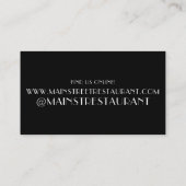 Dim Sum Shumai Dumplings Chinese Restaurant Food Visitekaartje (Achterkant)