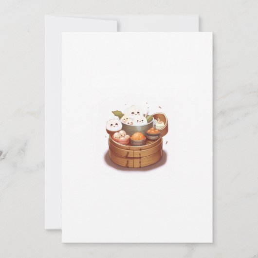 Dim sum, thema eten kaart (Voorkant)