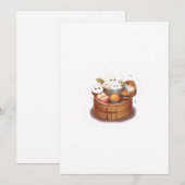 Dim sum, thema eten kaart (Voorkant / Achterkant)