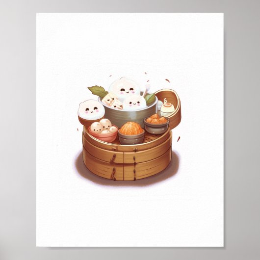 Dim sum, thema eten poster (Voorkant)
