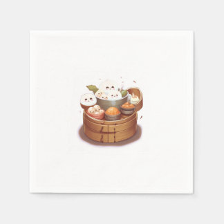 Dim sum, thema eten servet
