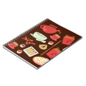 Dim Sum Yum Cute Kawaii Chinese Food Fun Pattern Notitieboek (Linkerzijde)
