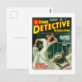 Dime Detective Magazine (december 1948) Briefkaart (Voorkant / Achterkant)