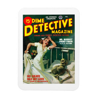 Dime Detective Magazine (december 1948) Magneet