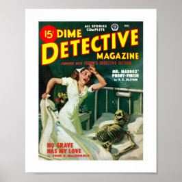 Dime Detective Magazine (december 1948) Poster
