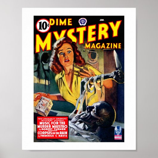 Dime Mystery Magazine (januari 1943) Poster (Voorkant)