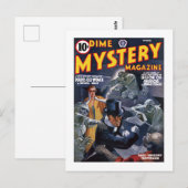 Dime Mystery Magazine (maart 1941) Briefkaart (Voorkant / Achterkant)