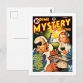 Dime Mystery Magazine (september 1942) Briefkaart (Voorkant / Achterkant)