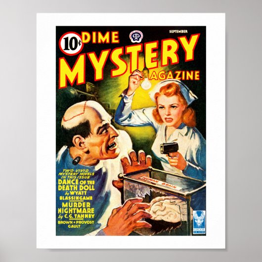 Dime Mystery Magazine (september 1942) Poster (Voorkant)