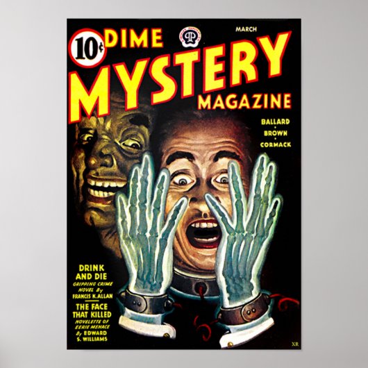 Dime Mystery Novel - Scary Hands Poster (Voorkant)