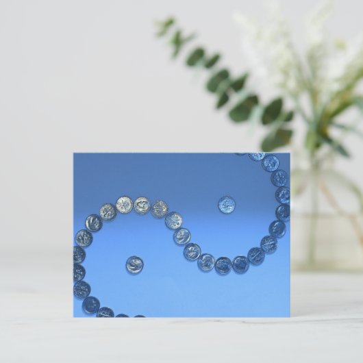 Dime Sculpture Briefkaart (Staand voorkant)