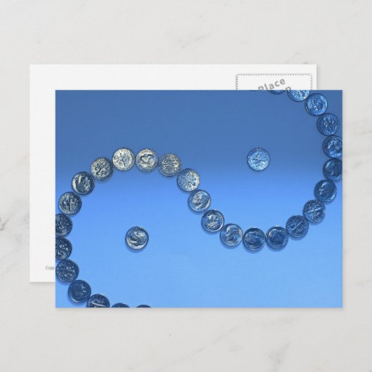 Dime Sculpture Briefkaart (Voorkant / Achterkant)